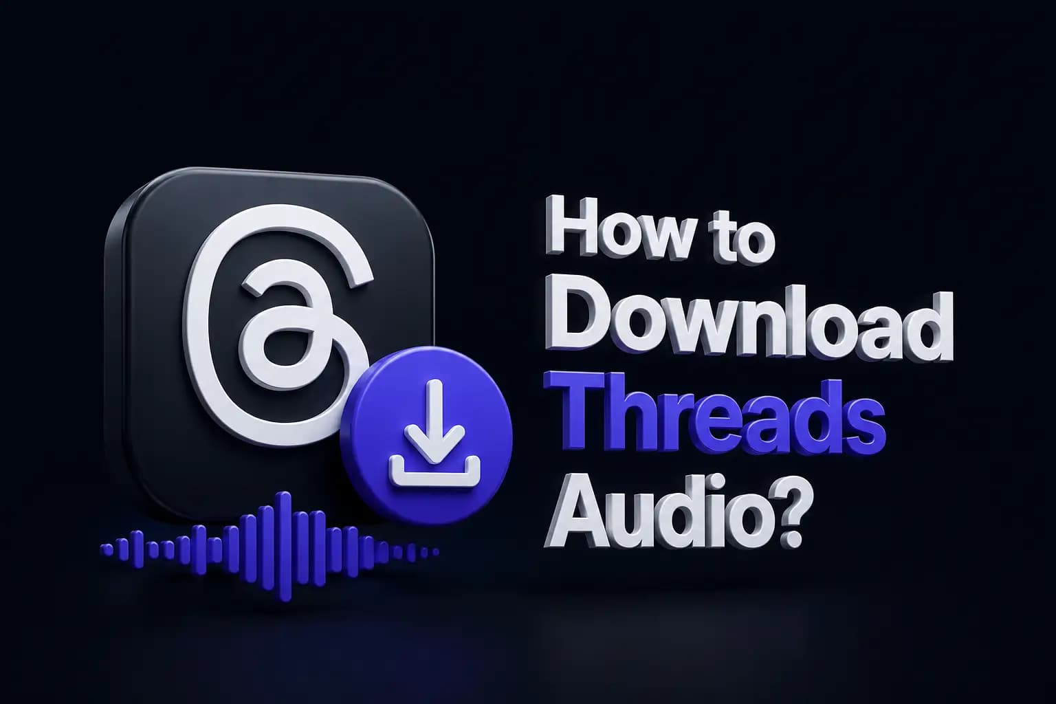 Extracting the audio track from a Threads post and saving it as a high bitrate MP3 file